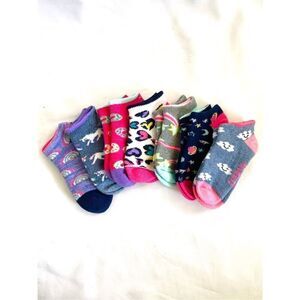 Toddler 7-8.5 Day of the Week Multi Color Patterned Socks NEW